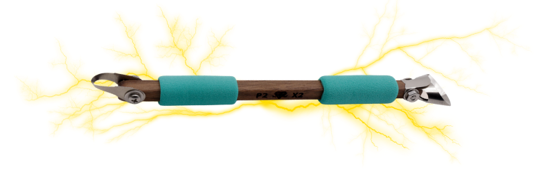 The P2/X2 with lightning around it