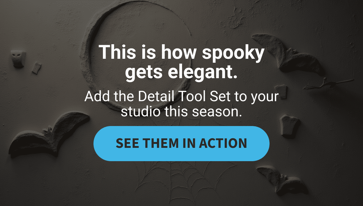 This is how spooky gets elegant.      Add the Details Pack to you studio this season.         SEE THEM IN ACTION