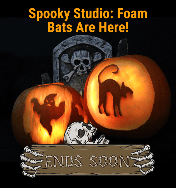 Spooky Studio: Foam Bats are Here!           ENDS SOON!