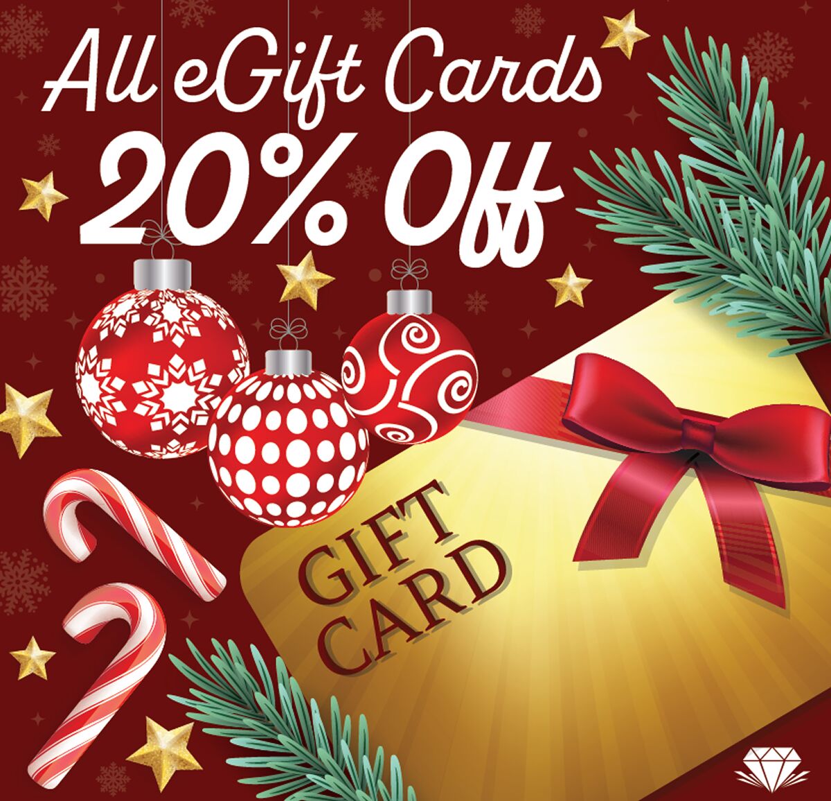 ALL GIFT CARDS 20% OFF