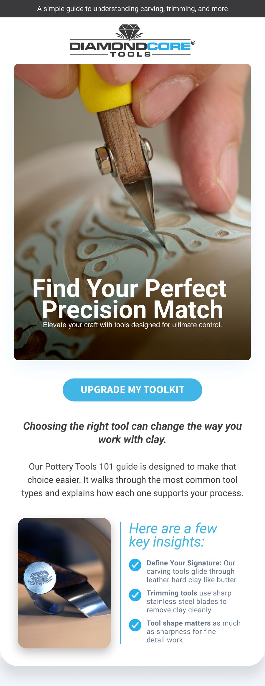 Find Your Perfect Precision Match            UPGRADE MY TOOLKIT 