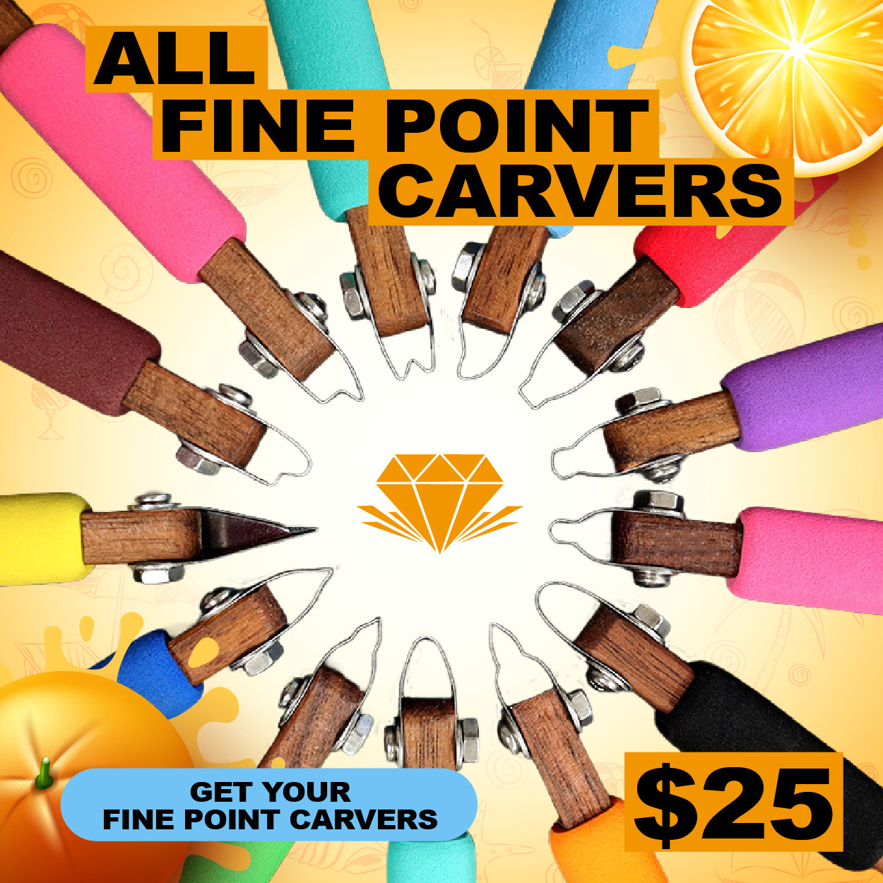 ALL FINE POINT CARVERS $25       GET YOUR FINE POINT CARVERS